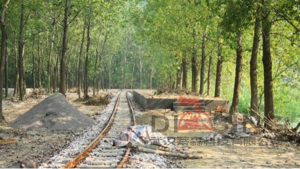 軌道觀光小火車路基施工